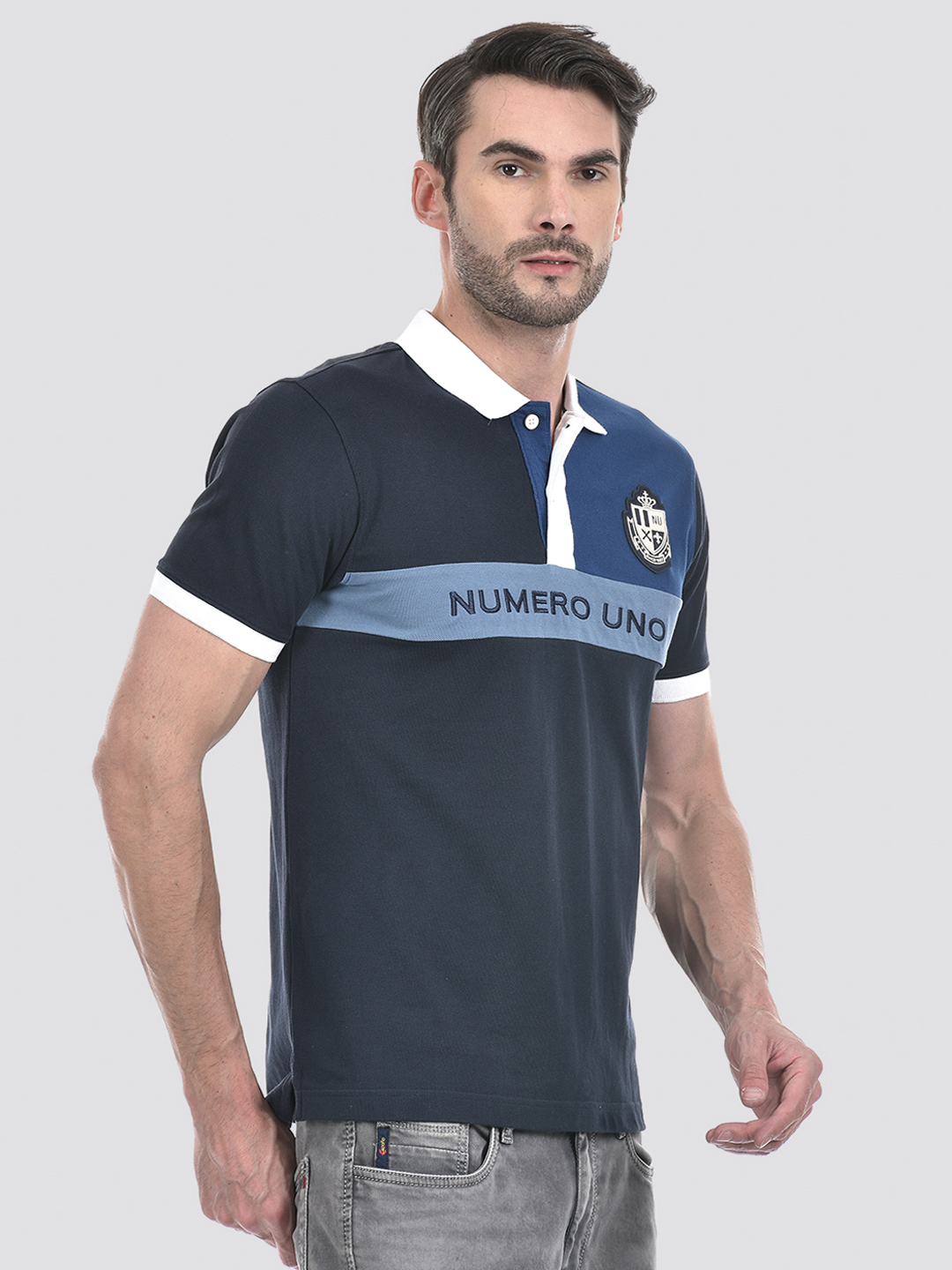 Numero Uno Men Color Block Multicolor T-Shirt